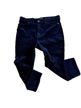 Banana Republic Pants woman 38 X 36  Hyper Blue  Corduroy Straight Leg Stretch